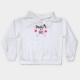 Daddy's Girl (Stars) Kids Hoodie